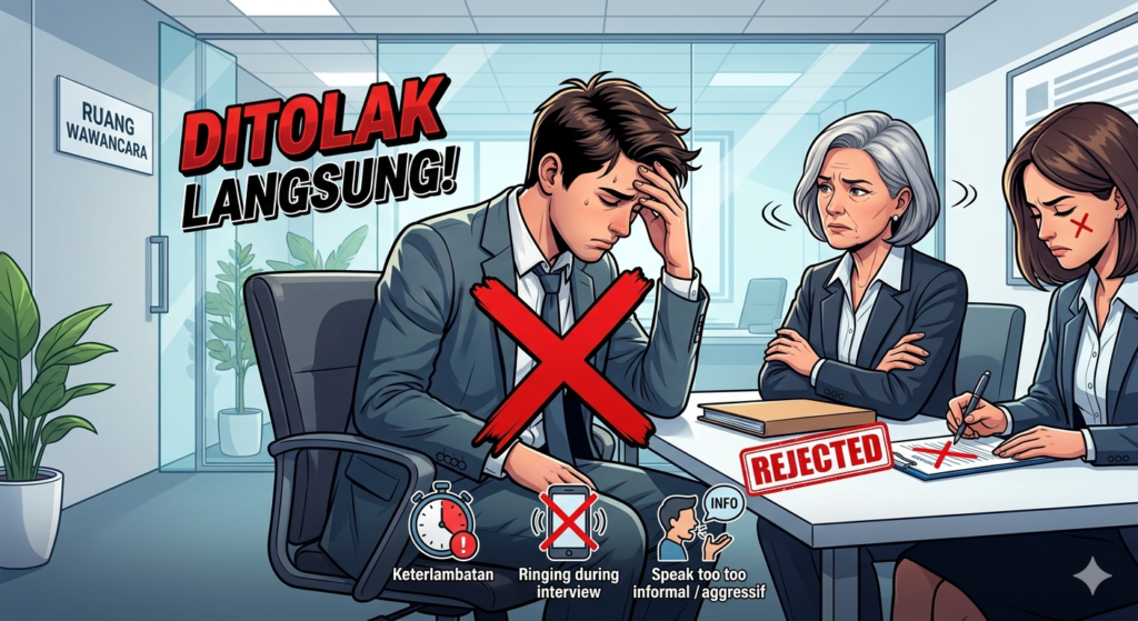 Kesalahan Fatal Saat Interview yang Membuat Kandidat Langsung Ditolak