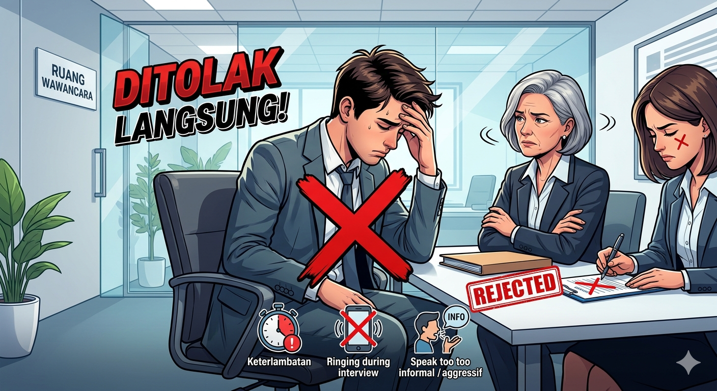 Kesalahan Fatal Saat Interview yang Membuat Kandidat Langsung Ditolak